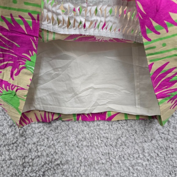 Lilly Pulitzer Dress Womens 2 Pink Green Lined‎ Floral Colorful Resort Vacation - Picture 4 of 12